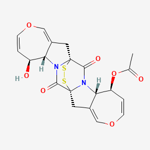 molecular formula C20H18N2O7S2 B1665163 Aranotina CAS No. 19885-51-9