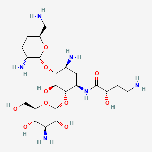 molecular formula C22H44N6O10 B1665167 Arbekacin CAS No. 51025-85-5