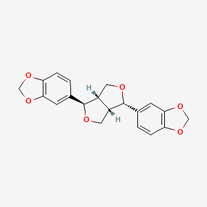 molecular formula C20H18O6 B1665185 细辛内酯 CAS No. 133-04-0