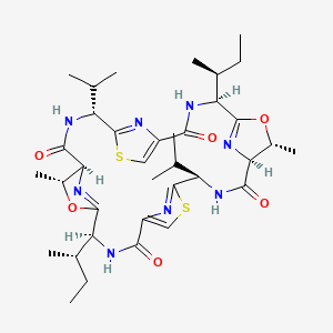 molecular formula C36H52N8O6S2 B1665190 海鞘环酰胺 CAS No. 86701-12-4