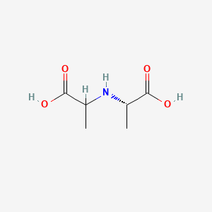 molecular formula C6H11NO4 B1665203 2-[[(1S)-1-羧乙基]氨基]丙酸 CAS No. 19149-54-3