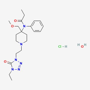 molecular formula C21H35ClN6O4 B1665221 阿芬太尼 CAS No. 70879-28-6