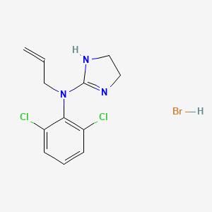molecular formula C12H14BrCl2N3 B1665225 阿利尼丁氢溴酸盐 CAS No. 71306-36-0