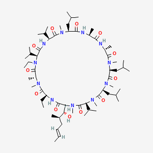 molecular formula C63H113N11O12 B1665226 艾利司泊韦 CAS No. 254435-95-5
