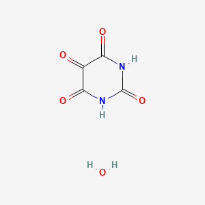 molecular formula C4H4N2O5 B1665240 2,4,5,6(1H,3H)-嘧啶二酮，一水合物 CAS No. 2244-11-3
