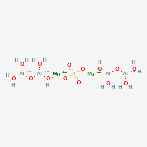 molecular formula Al4H14Mg2O14S B1665247 Aluminum magnesium hydroxide oxide sulfate hydrate CAS No. 12125-11-0