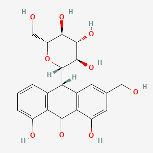 molecular formula C21H18O9 B1665253 芦荟大黄素 CAS No. 1415-73-2