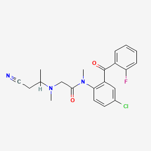 molecular formula C21H21ClFN3O2 B1665257 阿洛扎酮 CAS No. 65899-72-1