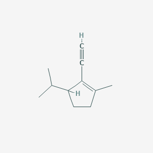 molecular formula C11H16 B166527 1-Methyl-3-(2-propyl)-2-ethynylcyclopentene CAS No. 126133-05-9