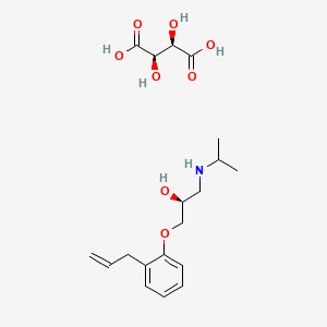 molecular formula C19H29NO8 B1665270 (S)-阿尔普伦洛尔酒石酸盐 CAS No. 16768-36-8