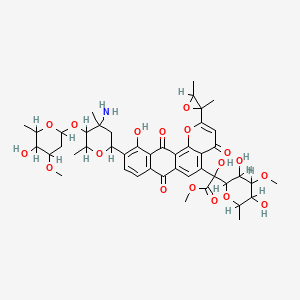 molecular formula C45H55NO18 B1665277 Altromycin G CAS No. 134887-79-9