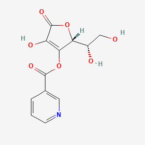 molecular formula C12H11NO7 B1665281 抗坏血酸烟酸酯 CAS No. 81489-64-7