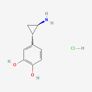 B1665287 2-(3,4-Dihydroxyphenyl)cyclopropylamine hydrochloride CAS No. 67035-23-8