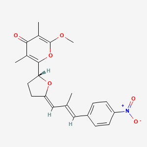 molecular formula C22H23NO6 B1665325 金黄色素 CAS No. 2825-00-5