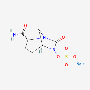 molecular formula C7H10N3NaO6S B1665336 阿维巴坦钠 CAS No. 396731-20-7