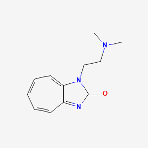molecular formula C12H15N3O B1665351 1-[2-(Dimethylamino)ethyl]cyclohepta[d]imidazol-2(1h)-one CAS No. 1019-19-8