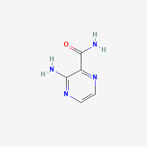 molecular formula C5H6N4O B1665363 3-氨基吡嗪-2-甲酰胺 CAS No. 32587-10-3