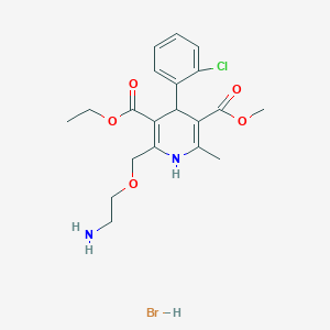 molecular formula C20H26BrClN2O5 B1665370 氨氯地平氢溴酸盐 CAS No. 246852-09-5