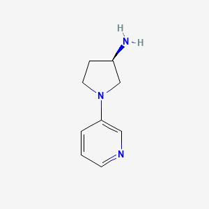 molecular formula C9H13N3 B1665381 (3R)-1-(吡啶-3-基)吡咯烷-3-胺 CAS No. 309959-34-0
