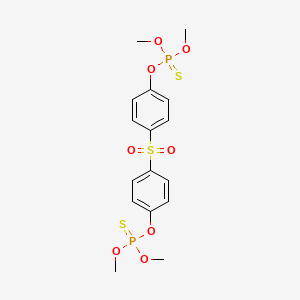 molecular formula C16H20O8P2S3 B1665385 硫代磷酸，O,O'-(磺酰基二-1,4-苯亚甲基) O,O,O',O'-四甲酯 CAS No. 1174-83-0