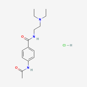 molecular formula C15H24ClN3O2 B1665408 乙酰利多卡因盐酸盐 CAS No. 34118-92-8