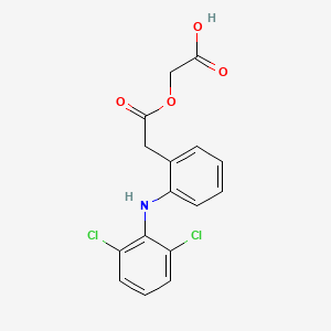 molecular formula C16H13Cl2NO4 B1665411 醋氯芬酸 CAS No. 89796-99-6