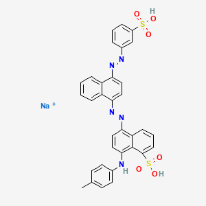 molecular formula C33H23N5Na2O6S2 B1665437 酸性蓝 120 CAS No. 3529-01-9