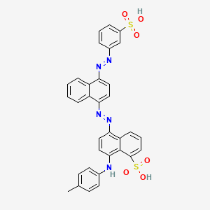 molecular formula C33H25N5O6S2 B1665438 酸性蓝120母体 CAS No. 25305-91-3