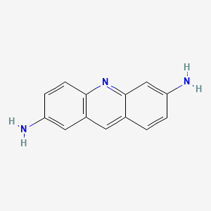 molecular formula C13H11N3 B1665457 吖啶，2,6-二氨基-(8CI) CAS No. 3407-94-1