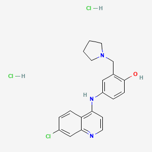 molecular formula C20H22Cl3N3O B1665468 盐酸阿莫匹罗喹 CAS No. 10350-81-9