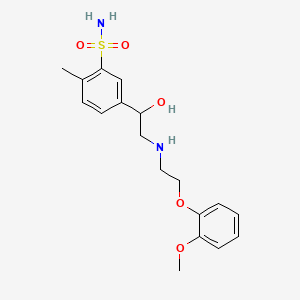 molecular formula C18H24N2O5S B1665470 阿莫舒洛尔 CAS No. 85320-68-9