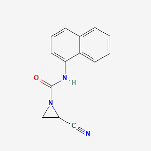 molecular formula C14H11N3O B1665480 N-(1-Naphthyl)-2-cyanoaziridine-1-carboxamide CAS No. 219501-57-2