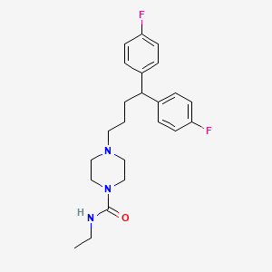 molecular formula C23H29F2N3O B1665485 安培罗西 CAS No. 75558-90-6