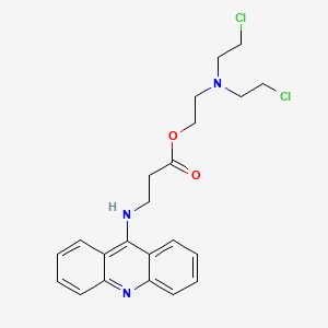 molecular formula C22H25Cl2N3O2 B1665489 Amustaline CAS No. 220180-88-1
