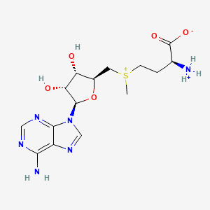 molecular formula C15H23N6O5S+ B1665520 S-adenosylmethionine CAS No. 29908-03-0