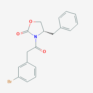 B166554 (S)-4-benzyl-3-(2-(3-bromophenyl)acetyl)oxazolidin-2-one CAS No. 1207989-32-9
