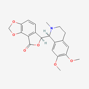 molecular formula C21H21NO6 B1665542 (+)-阿德鲁明 CAS No. 524-46-9
