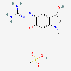 B1665552 Adrenochrome monoaminoguanidine mesilate CAS No. 4009-68-1