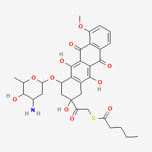 molecular formula C32H37NO11S B1665556 14-硫代苯甲酸阿霉素 CAS No. 101980-76-1