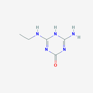 molecular formula C5H9N5O B166558 去异丙基羟基阿特拉津 CAS No. 7313-54-4