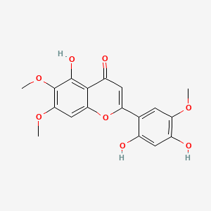 molecular formula C18H16O8 B1665599 Arcapillin CAS No. 83162-82-7