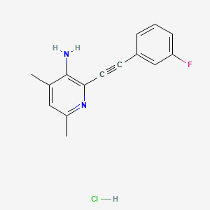 molecular formula C15H14ClFN2 B1665614 ADX 10059 hydrochloride CAS No. 757949-98-7