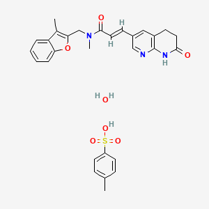 molecular formula C29H31N3O7S B1665621 AFN-1252 tosylate monohydrate CAS No. 1047981-30-5