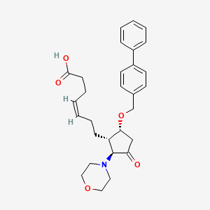 molecular formula C29H35NO5 B1665659 (4Z)-7-[(1S,2S,5R)-5-[([1,1'-联苯]-4-基)甲氧基]-2-(吗啉-4-基)-3-氧代环戊基]庚-4-烯酸 CAS No. 81443-73-4