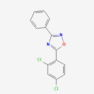 molecular formula C14H8Cl2N2O B1665663 5-(2,4-二氯苯基)-3-苯基-1,2,4-噁二唑 CAS No. 352346-46-4