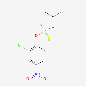 molecular formula C11H15ClNO4PS B1665667 O-(2-Chloro-4-nitrophenyl) O-isopropyl ethylphosphonothioate CAS No. 328-04-1