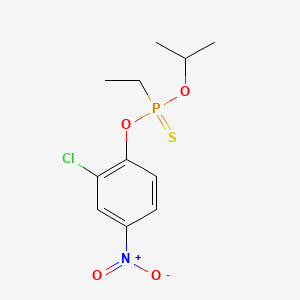 molecular formula C11H15ClNO4PS B1665667 O-(2-氯-4-硝基苯基) O-异丙基乙基膦硫酸酯 CAS No. 328-04-1