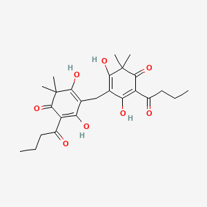 molecular formula C25H32O8 B1665688 阿尔巴斯皮丁 CAS No. 58409-52-2