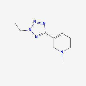 molecular formula C9H15N5 B1665747 Alvameline CAS No. 120241-31-8