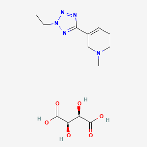 molecular formula C13H21N5O6 B1665749 阿尔瓦美林酒石酸盐 CAS No. 159792-14-0